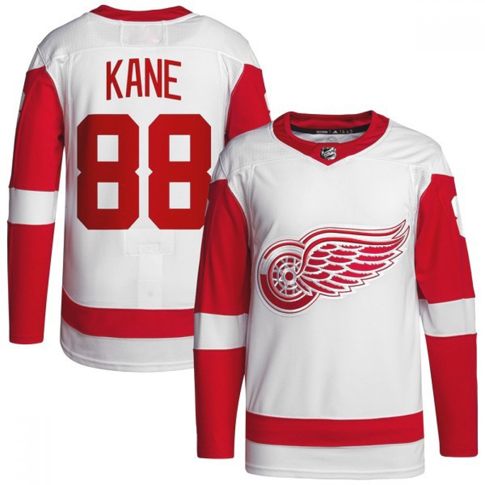 Patrick Kane Detroit Red Wings Away Premium Jersey - White-Pro Kit Vault | Brand New 26/27 Sports Jerseys